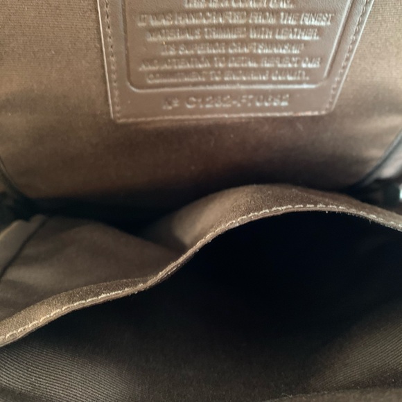 Coach Blue and Brown Varick sling  Bag - Picture 4 of 9